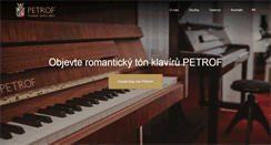 Desktop Screenshot of petrof-pianosalon.cz
