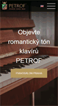 Mobile Screenshot of petrof-pianosalon.cz